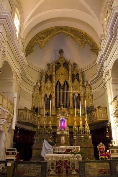 Catania Italia Septiembre 2019 Interior Iglesia San Michele Arcangelo Minoriti — Foto de Stock