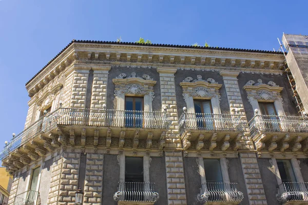 Palazzo Minoriti Street Prefettura Catania Sicily Italy — Stock Photo, Image