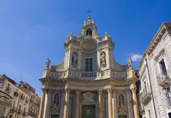Basilica Collegiata Catania Italy Sicily — ストック写真