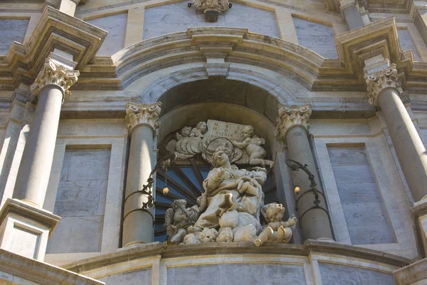 Sculpture Agatha Cathedral Duomo Piazza Duomo Catania Italy Sicily — 스톡 사진