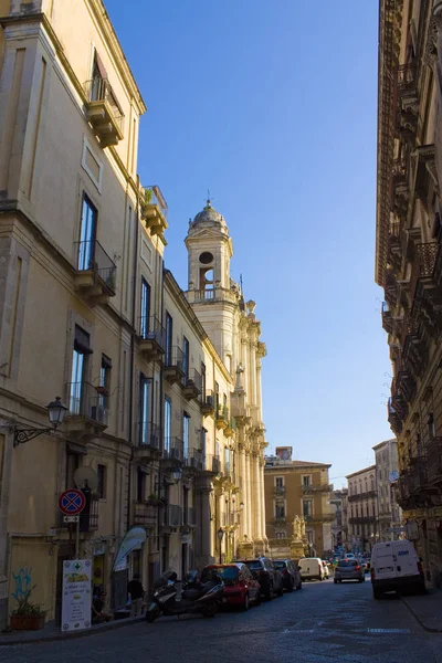 Catânia Itália Setembro 2019 São Francisco Assis Igreja Imaculada Catania — Fotografia de Stock