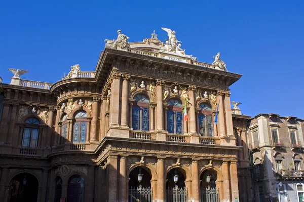 Teatro Massimo Bellini Catania Sicilia Italia — Foto de Stock