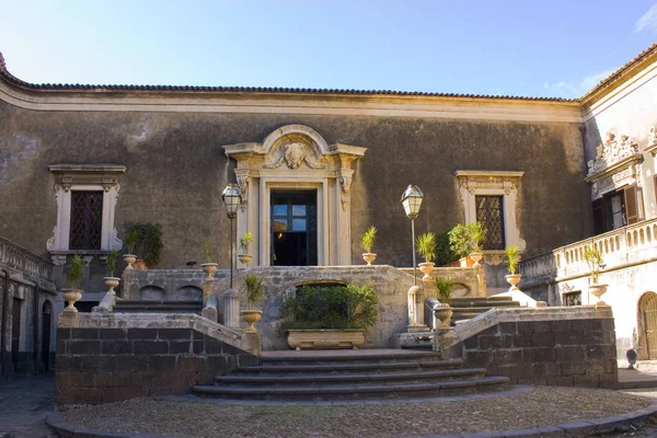 Patio Palazzo Biscari Catania Italy Sicily — Stock Photo, Image