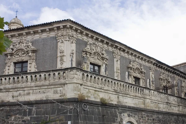 西西里卡塔尼亚的Palazzo Biscari碎片 — 图库照片