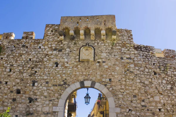 Porte Catane Porta Catania Taormine Sicile — Photo