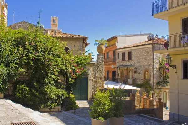 Arquitectura Del Casco Antiguo Taormina Sicilia Italia — Foto de Stock