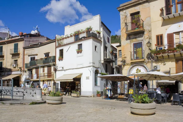 Monreale Italia Octubre 2019 Vida Urbana Piazza Guglielmo Monreale Sicilia — Foto de Stock