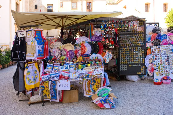 Monreale Italy October 2019 Souvenur Shop Piazza Guglielmo Monreale Sicily — стокове фото