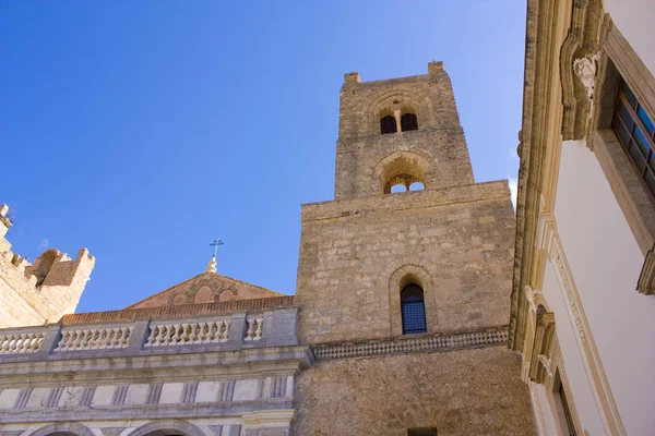 Torre Sino Catedral Monreale Sicília Itália — Fotografia de Stock