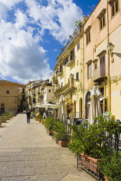 Monreale Italia Octubre 2019 Café Callejero Casco Antiguo Monreale Sicilia — Foto de Stock