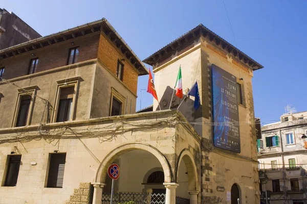 Siracusa Italia Ottobre 2019 Palazzo Greco All Isola Ortigia Siracusa — Foto Stock