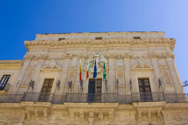 Palazzo Del Vermexio Municipio Siracusa Piazza Duomo Siracusa Sicilia Italia — Foto de Stock