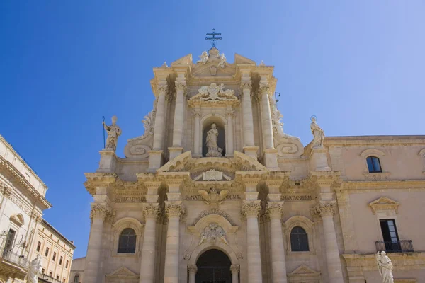 Syracuse Itálie Října 2019 Katedrála Narození Panny Marie Nejsvětější Duomo — Stock fotografie