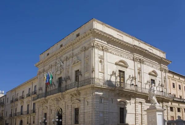 Syracuse Sicilya Talya Daki Duomo Piazza Bulunan Palazzo Del Vermexio — Stok fotoğraf