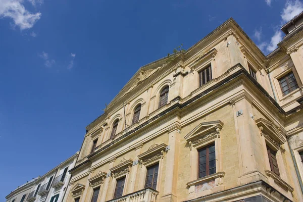 Antiguo Palacio Hermoso Isla Ortigia Siracusa Sicilia Italia — Foto de Stock