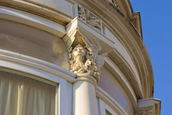 Schöne Dekoration Eines Alten Gebäudes Auf Ortigia Insel Syrakus Sizilien — Stockfoto