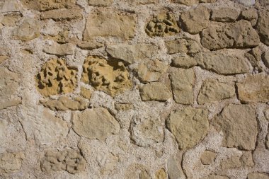 Antik tarihi taş duvar yapısı