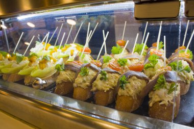 İspanyol tapalarının yakın görüntüsü