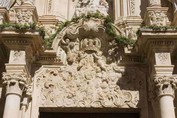 Fragment Basilica Santa Maria Alicante Spain — 스톡 사진