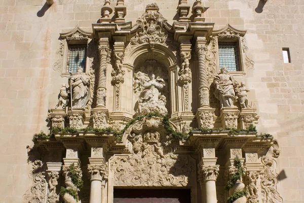 Fragment Der Basilica Santa Maria Alicante Spanien — Stockfoto
