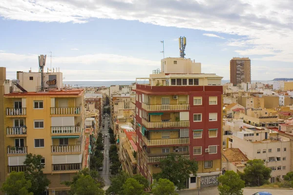 Urban life at the street of Alicante, Spain