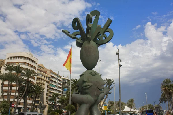 Alicante Spanien Oktober 2019 Denkmal Für Vorhersager Auf Dem Meeresplatz — Stockfoto