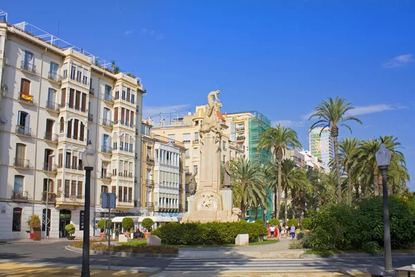 Alicante Spanje Oktober 2019 Monument Voor Jose Canalejas Explanada Espana — Stockfoto