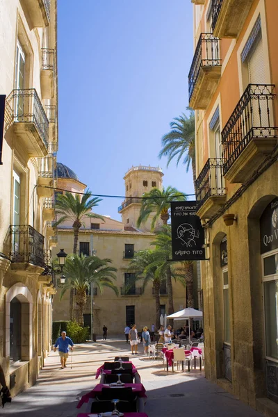 Alicante Spanje Oktober 2019 Plaza Santisima Faz Het Centrum Van — Stockfoto