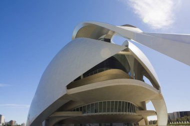 Valencia, İspanya - 17 Ekim 2019: Reina Sofya Sanat Sarayı Valencia, İspanya