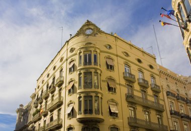 İspanya 'nın Valensiya şehrindeki güzel tarihi bina