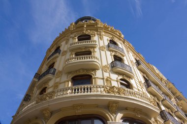 İspanya 'nın Valensiya şehrindeki güzel tarihi bina