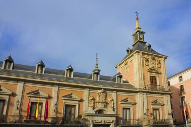 İspanya 'nın Madrid kentindeki Old Town Hall (ya da Casa de La Villa)