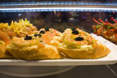 İspanyol tapalarının yakın görüntüsü