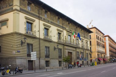 MADRID, İspanya - 17 Ocak 2020: Madrid 'deki İtalyan Kültür Enstitüsü