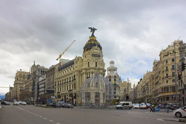 Madrid España Enero 2020 Edificio Metrópolis Madrid España — Foto de Stock