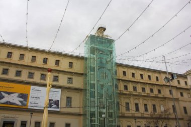 MADRID, İspanya - 17 Ocak 2020: Madrid 'deki Reina Sofia Müzesi