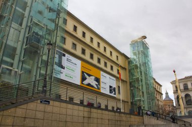 MADRID, İspanya - 17 Ocak 2020: Madrid 'deki Reina Sofia Müzesi