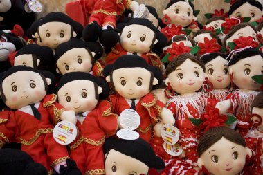 MADRID, İSPAN - 17 Ocak 2020: Satılık İspanyol bebekleri