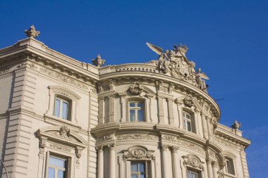 MADRID, İspanya - 17 Ocak 2020: Madrid 'deki Kültür Merkezi