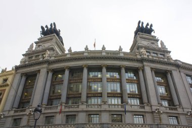 Madrid, İspanya 'daki güzel tarihi bina