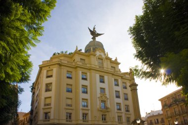 Murcia, İspanya 'daki Eski Şehir' de eski bir bina.