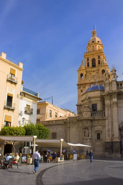 Murcia Spain March 2020 Architecture Plaza Del Cardenal Belluga Murcia — 图库照片