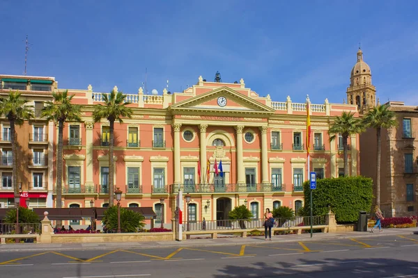 Murcia Spanje Maart 2020 Stadhuis Casa Consistorial Murcia Spanje — Stockfoto
