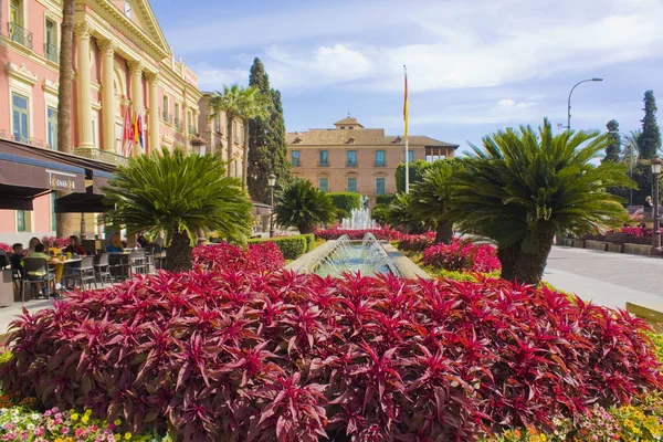 Murcia España Marzo 2020 Plaza Glorieta Espana Murcia España —  Fotos de Stock