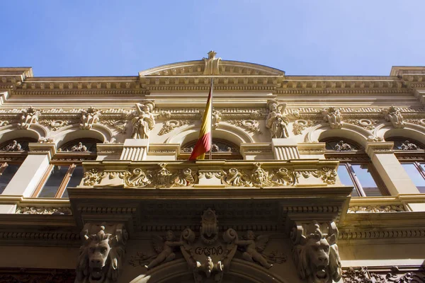 Artistic Facade Royal Casino Murcia Spain — Stock Photo, Image