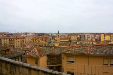 İspanya, Segovia 'daki Eski Şehir Manzarası