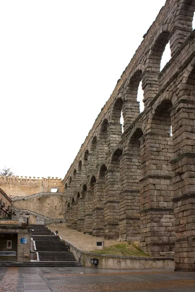 Aqueduto Romano Segovia Espanha — Fotografia de Stock