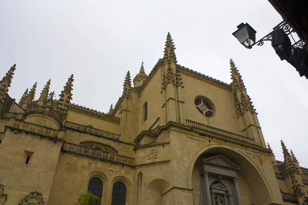 Fragment Der Kathedrale Santa Maria Segovia Spanien — Stockfoto