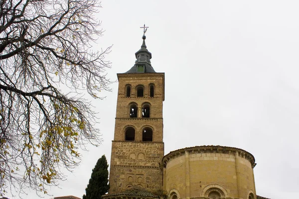 Kostel Svatého Ondřeje Segovia Španělsko — Stock fotografie