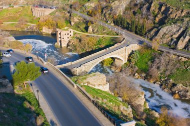 İspanya, Toledo 'daki Alcantara Köprüsü